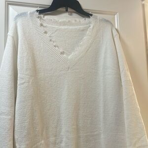 Brand new CUPSHE sweater dress white size medium